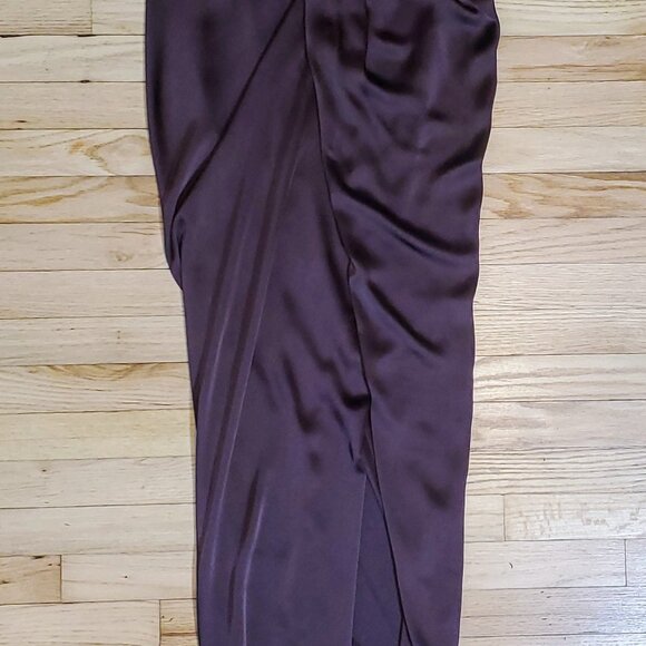 House of CB Set Una Satin Corset Top Large & Vesper Rich Brown Satin Large - Picture 8 of 9